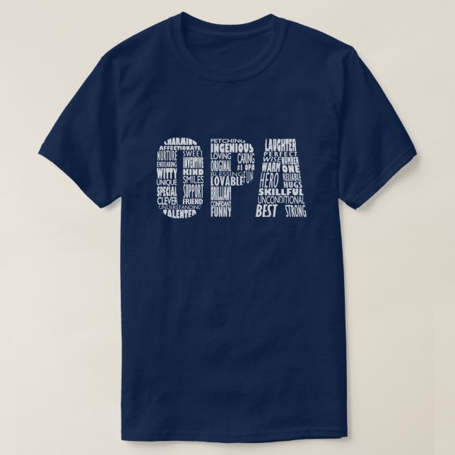 T-shirt de cadeau de fête des pères de grand-papa (Design devant)