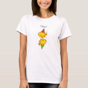 T-shirt de cadeau de poisson rouge de bande