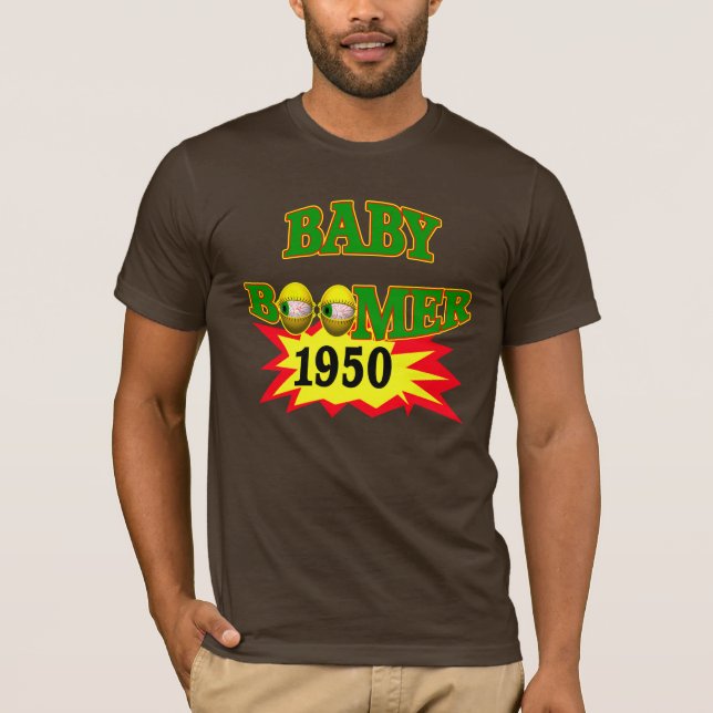 T-shirt de cadeaux d'anniversaire de baby boomer (Devant)