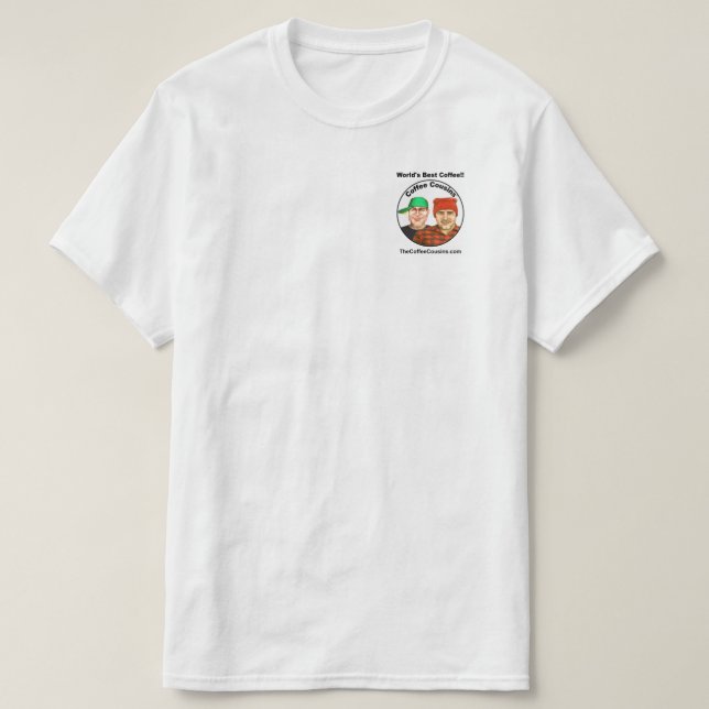 T-shirt de café de cousins de café (Design devant)