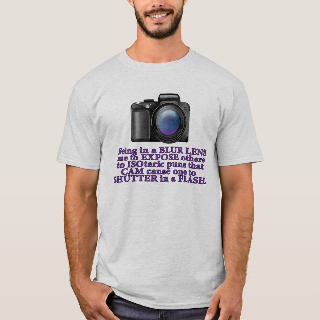 T-shirt de calembour de photo (Devant)