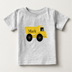 T-shirt de camion à vidange jaune personnalisé M