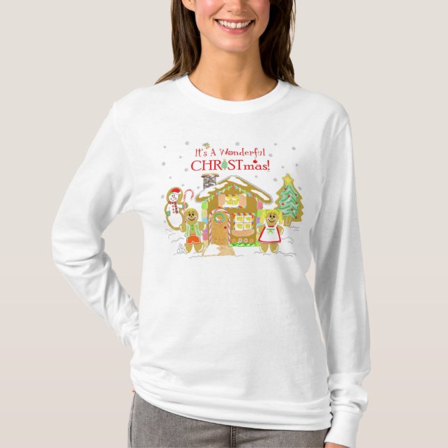 T-shirt de Candyland de pain d'épice - dames (Devant)