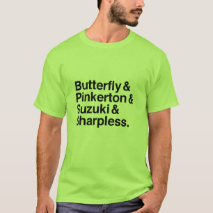 T-shirt de caractères de papillon de Madama