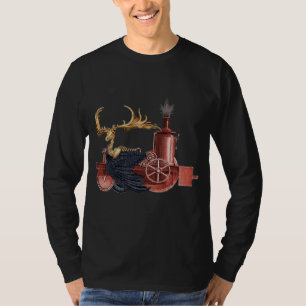 T-shirt de caribou de Stitchpunk - obscurité