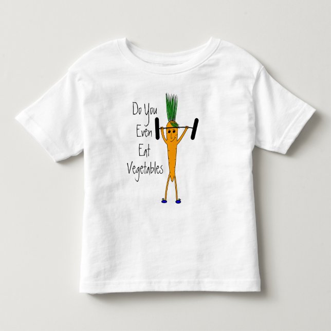 T-shirt de carotte d'haltérophilie d'enfant en bas (Devant)