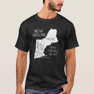 T-shirt de carte de géographie d'amusement de la