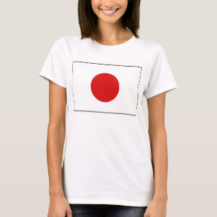 T-shirt de carte du drapeau X du Japon