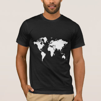 T-shirt de carte du monde