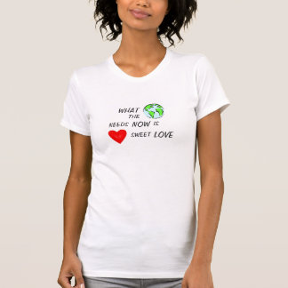 T-SHIRT DE CE QUE LE MONDE A BESOIN MAINTENANT EST AMOUR