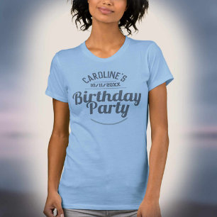 T-shirt de célébration d'anniversaire pour dames