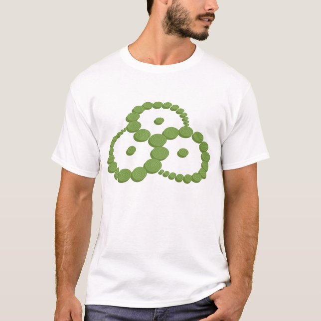 T-shirt de cercle de culture de "Triskelion" (Devant)