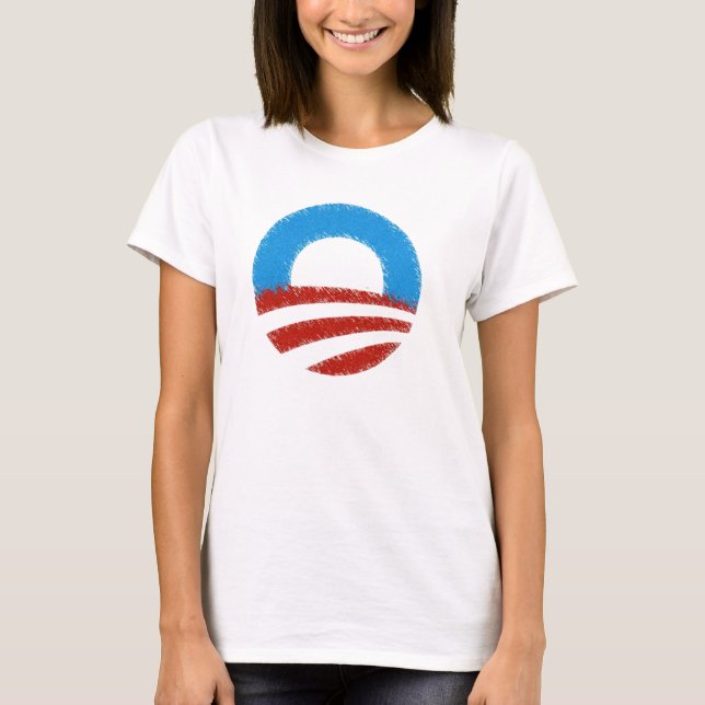 T-SHIRT DE CERCLE D'OBAMA DE SOUTIEN (Devant)