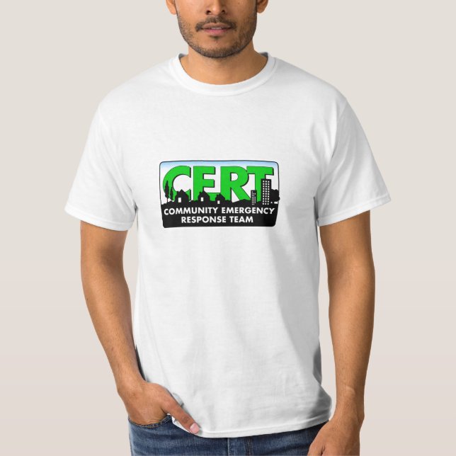 T-shirt de CERT (équipe de réponse de secours de (Devant)