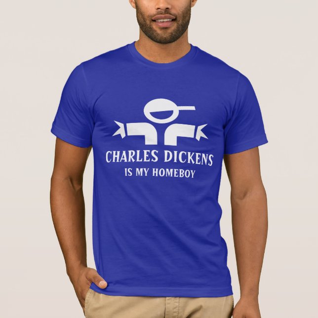 T-shirt de Charles Dickens avec la citation drôle (Devant)