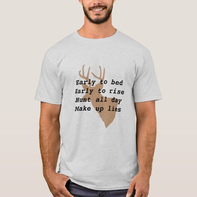 T-shirt de chasse au cerf humoristique de l'homme (Devant)