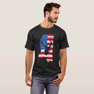 T-shirt de chasse de cerfs communs du Mississippi