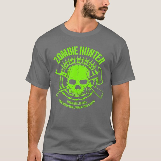 T-shirt de chasseur de zombi (Devant)