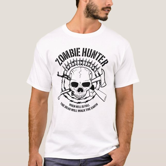 T-shirt de chasseur de zombi (Devant)