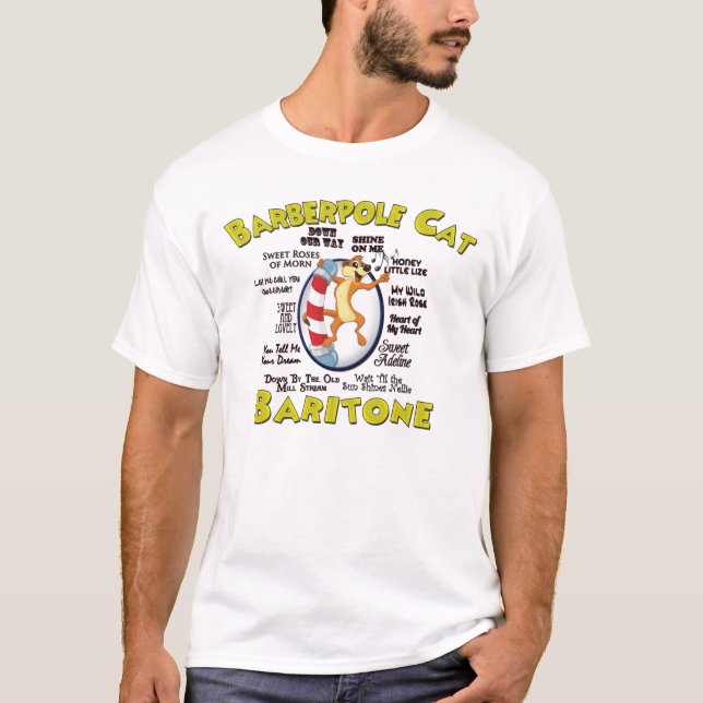 T-shirt de chat de Barberpole -- BARYTON (Devant)
