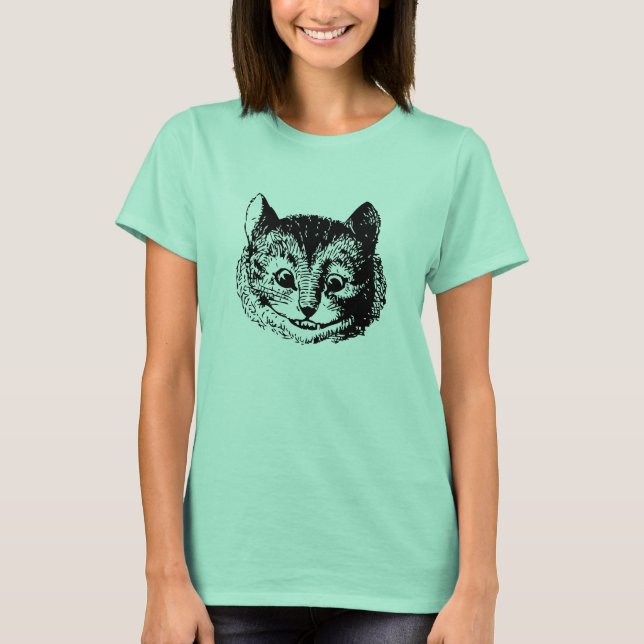 T-shirt de chat de Cheshire des femmes (Devant)