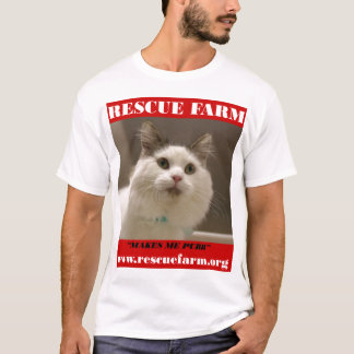 T-shirt de chat de ferme de délivrance