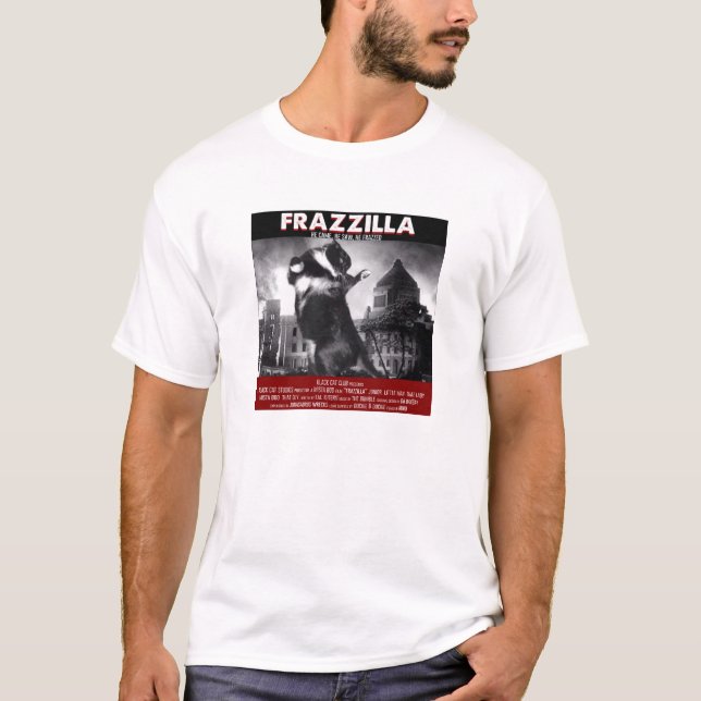 T-shirt de chat de Frazzilla (Devant)