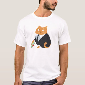 T-shirt de chat de paiement illicite