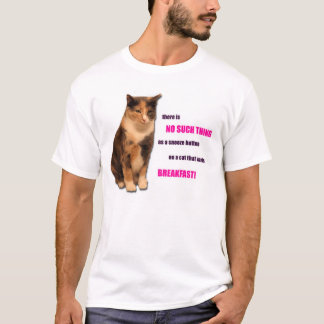 T-shirt de chat de petit déjeuner