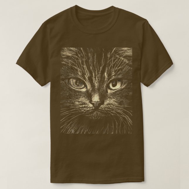 T-Shirt de chat frontal (Design devant)