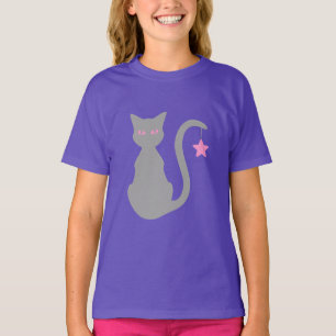 T-Shirt de chat gris (enfant)