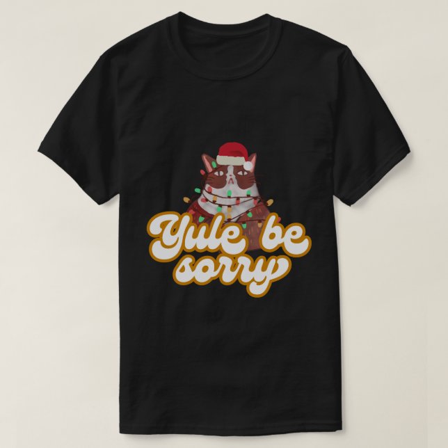 T-shirt de chat grumpy (Design devant)