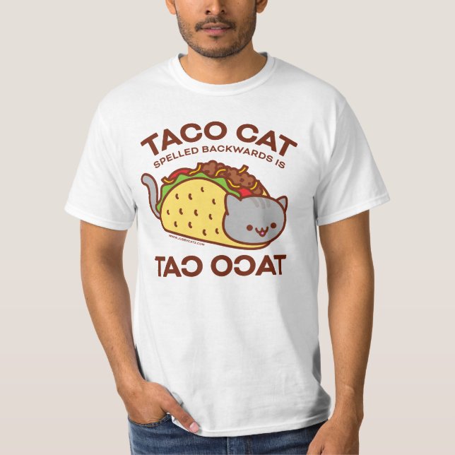 T-shirt de chat - le CAT de TACO écrit vers (Devant)
