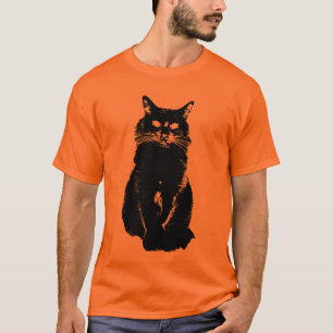 T-shirt de chat noir
