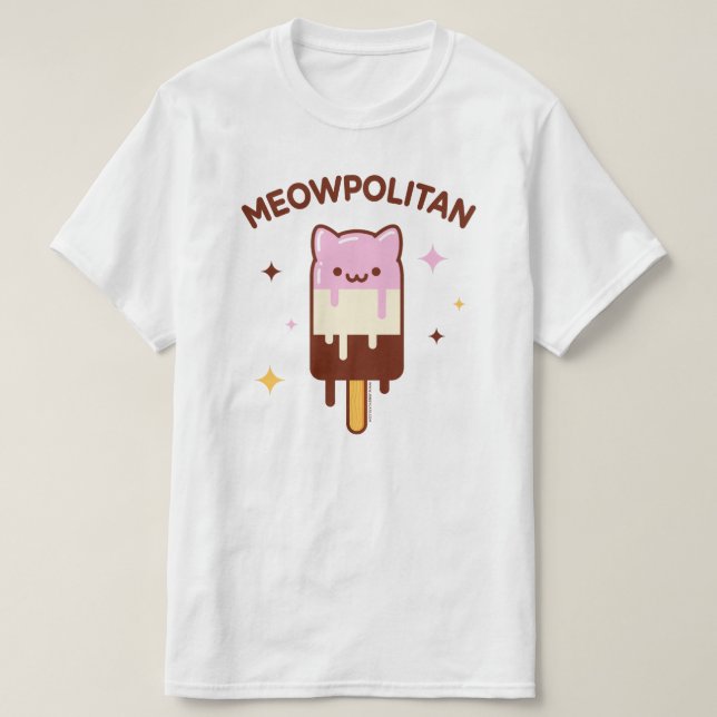 T-shirt de chats amusants - MEOWPOLITAN (Design devant)