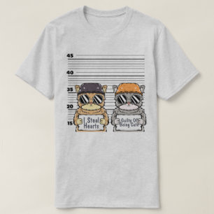 T-shirt de chats criminels mignons