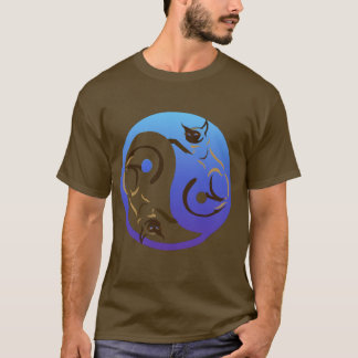 T-shirt de chats siamois de Yin Yang
