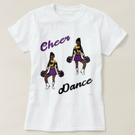 T-Shirt de Cheer/Danse (Camo Violet)