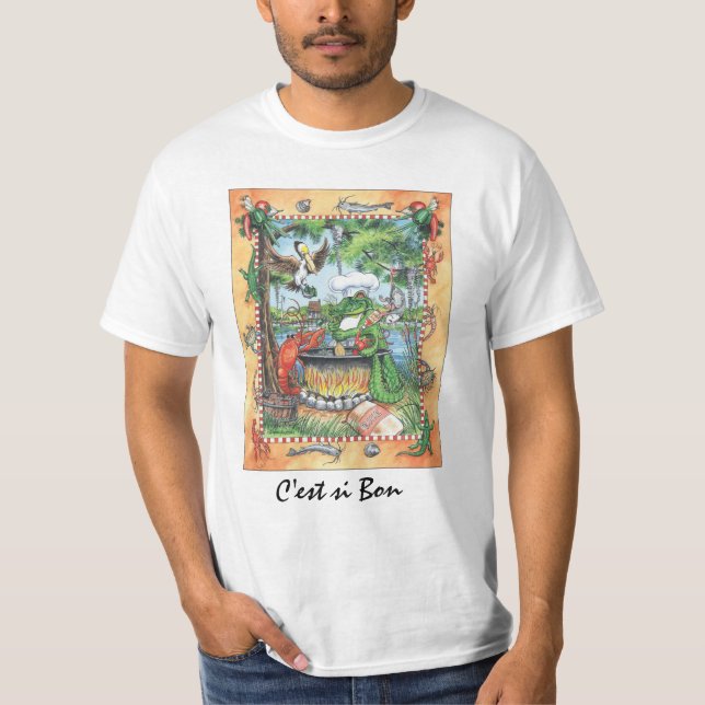 T-shirt de chef d'alligator (Devant)