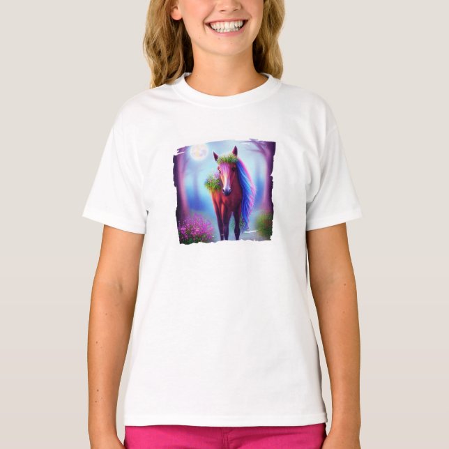 T-Shirt de cheval de fantaisie (Devant)