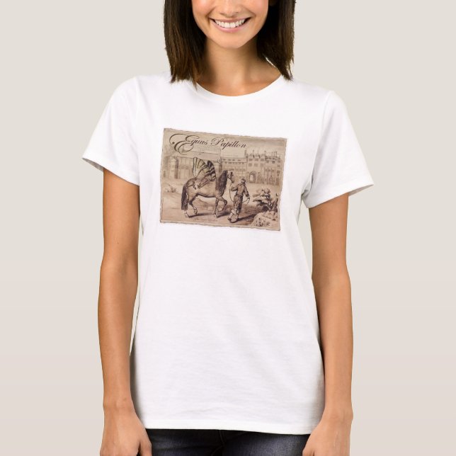 T-shirt de cheval de papillon "de Papillon (Devant)