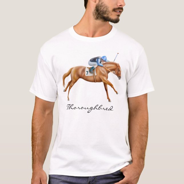 T-shirt de cheval de pur sang (Devant)