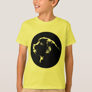 T-shirt de chien biologique de Terre-Neuve pour en