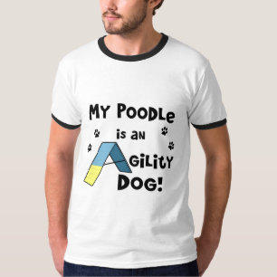 T-shirt de chien d'agilité de caniche