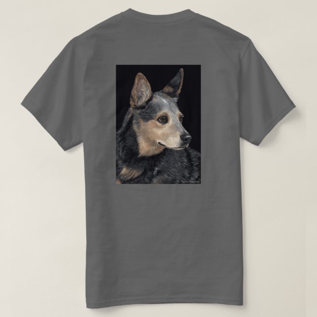 T-shirt de chien de bétail - "Quigley " (Design dos)