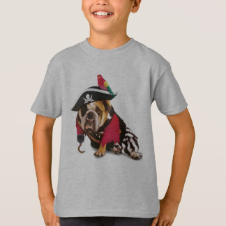 T-shirt de chien de pirate