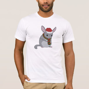 T-shirt de chinchilla de Noël