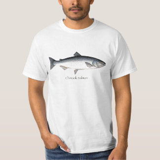 T-shirt de Chinook/saumon quinte