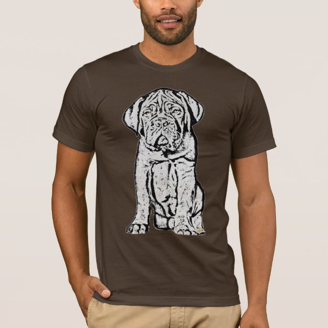 T-shirt de chiot de Dogue de Bordeaux (Devant)