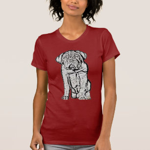 T-shirt de chiot de Dogue de Bordeaux